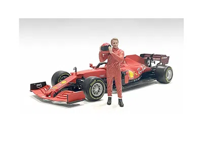 American Diorama Racing Legends 70's Figure B For 1/18 Scale Models By  In Red
