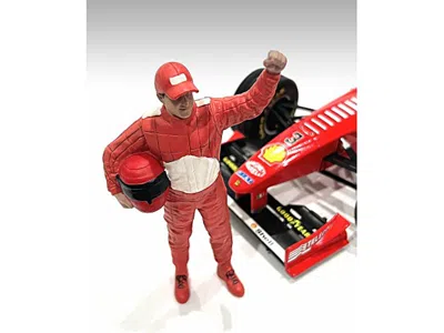 American Diorama Racing Legends 90's Figure B For 1/18 Scale Models By  In Red