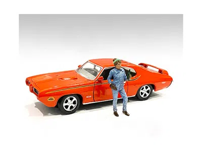 American Diorama Retro Female Mechanic Iv Figurine For 1/24 Scale Models By