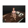 American Diorama September Bikini Calendar Girl Figurine For 1-24 Scale Model