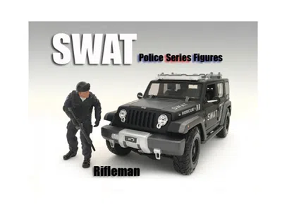 AMERICAN DIORAMA SWAT TEAM RIFLEMAN FIGURE FOR 1:18 SCALE MODELS BY AMERICAN DIORAMA