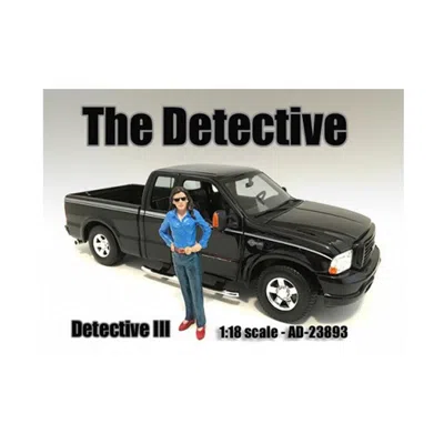 American Diorama The Detective No.4 Figure For 1-18 Scale Models In Black