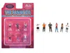 American Diorama The Fanatics 6 Piece Diecast Figure Set Limited Edition For 1/64 Scale Models By  In Multi