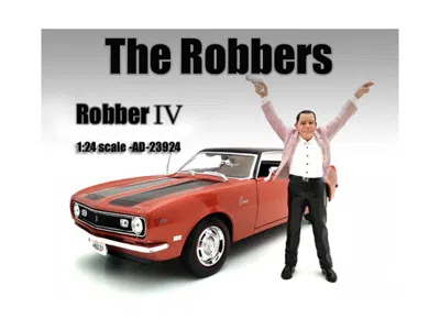 American Diorama The Robbers Robber Iv Figure For 1:24 Scale Models By  In Red