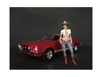 American Diorama The Western Style Figurine Vii For 1/18 Scale Models By  In Red