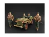 American Diorama Wwii Military Police 4 Piece Figure Set For 1-18 Scale Models