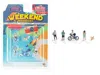 American Diorama Weekend Warriors 6 Piece Diecast Figure Set (4 Figures 1 Dog 1 Bicycle) Limited Edition To 2400 Piec