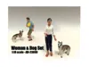 American Diorama Woman & Dog 2 Piece Figure Set For 1-18 Scale Models
