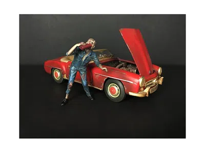American Diorama Zombie Mechanic Figurine Iii For 1/18 Scale Models By  In Blue