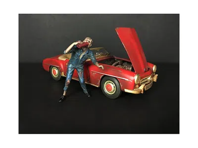 AMERICAN DIORAMA ZOMBIE MECHANIC FIGURINE III FOR 1/24 SCALE MODELS BY AMERICAN DIORAMA