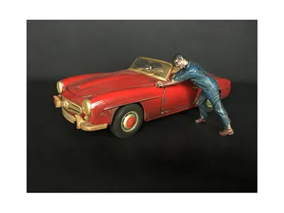 American Diorama Zombie Mechanic Figurine Iv For 1/18 Scale Models By  In Red