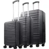 American Dreamliner 3-piece Hardside Luggage Set 22.5", 26.5", 30" In Black