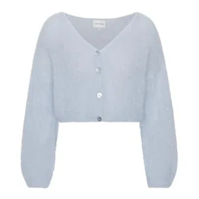 American Dreams Cornelia Cropped Cardigan Light Blue