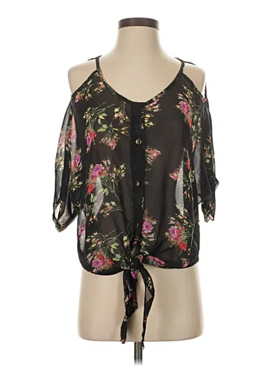 Pre-owned American Dress Code 3/4 Sleeve Blouse In Black