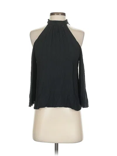 Pre-owned American Eagle Outfitters 3/4 Sleeve Blouse In Black