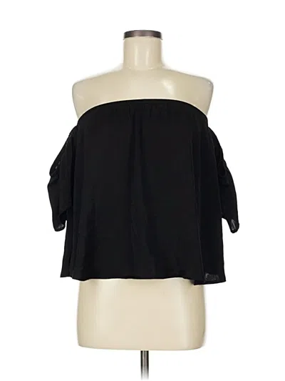 Pre-owned American Eagle Outfitters 3/4 Sleeve Blouse In Black