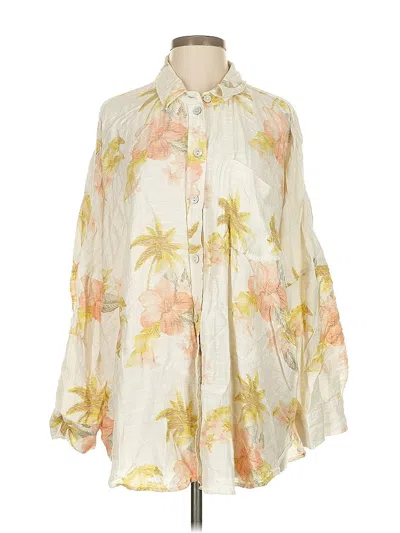 Pre-owned American Eagle Outfitters 3/4 Sleeve Blouse In White