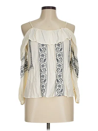 Pre-owned American Eagle Outfitters 3/4 Sleeve Blouse In White