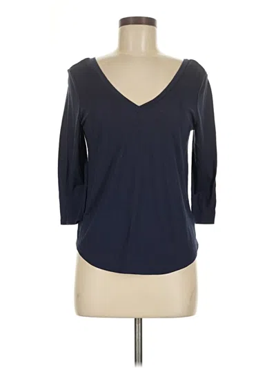 Pre-owned American Eagle Outfitters 3/4 Sleeve T-shirt In Blue