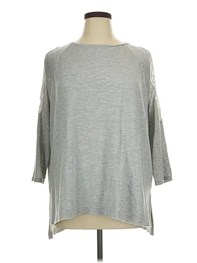 Pre-owned American Eagle Outfitters 3/4 Sleeve T-shirt In Gray