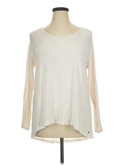 Pre-owned American Eagle Outfitters 3/4 Sleeve T-shirt In Ivory