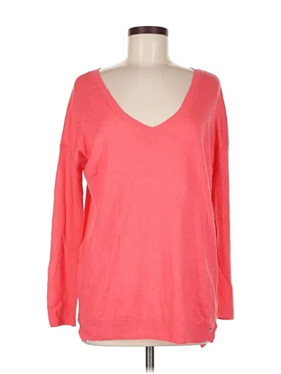 Pre-owned American Eagle Outfitters 3/4 Sleeve T-shirt In Pink