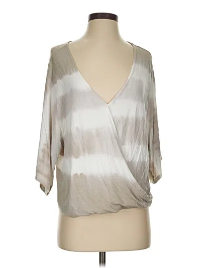 Pre-owned American Eagle Outfitters 3/4 Sleeve T-shirt In Silver
