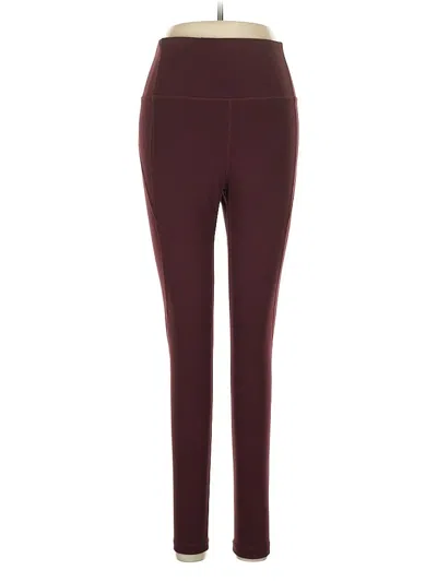 Pre-owned American Eagle Outfitters Active Pants In Burgundy