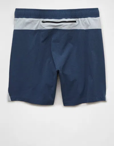 American Eagle Outfitters Ae 24/7 6" Lined Training Short In Blue