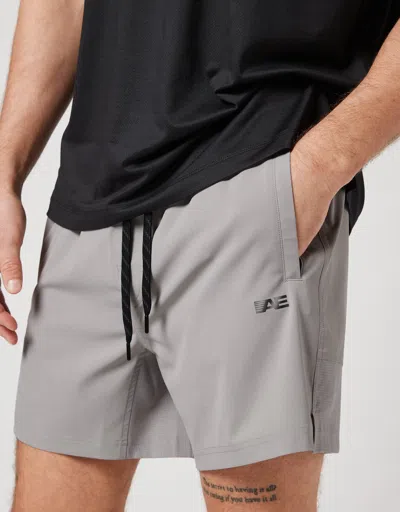 American Eagle Outfitters Ae 24/7 6" Training Short In Grey