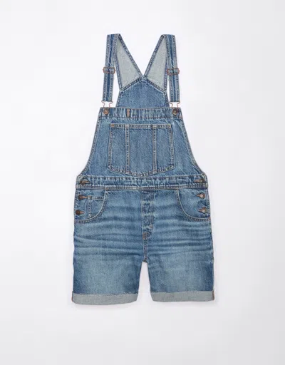 American Eagle Outfitters Kids' Ae Baggy Overall Short In Multi
