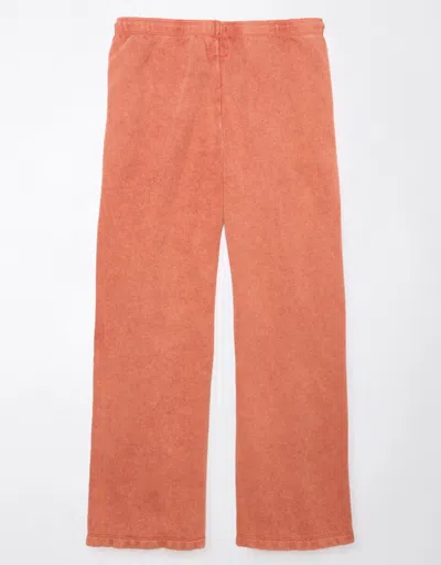 American Eagle Outfitters Ae Baggy Wide-leg Sunset Fleece Sweatpant In Pink