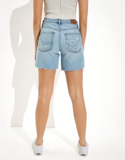 American Eagle Outfitters Ae Denim '90s Boyfriend Bermuda Short In Multi