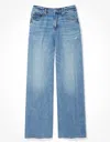 American Eagle Outfitters Ae Dreamy Drape Baggy Ultra Wide-leg Super High-waisted Jean In Blue