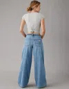 American Eagle Outfitters Ae Ae Dreamy Drape Stretch Baggy Ultra Wide-leg Super High-waisted Jean In Multi