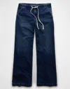 American Eagle Outfitters Ae Dreamy Drape Cozy Low-rise Baggy Wide-leg Jean In Multi