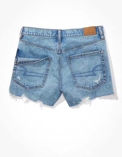 American Eagle Outfitters Ae Dreamy Drape Denim '90s Boyfriend Short In Blue