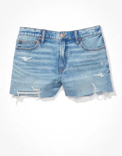 American Eagle Outfitters Ae Dreamy Drape Denim '90s Boyfriend Short In Multi