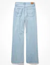 AMERICAN EAGLE OUTFITTERS AE DREAMY DRAPE RIPPED SUPER HIGH-WAISTED BAGGY WIDE-LEG JEAN