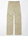 American Eagle Outfitters Ae Dreamy Drape Stretch Cargo Super High-waisted Baggy Wide-leg Pant In Brown