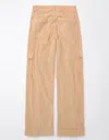 American Eagle Outfitters Ae Dreamy Drape Stretch Corduroy Super High-waisted Baggy Wide-leg Pant In Brown