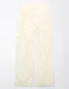 American Eagle Outfitters Ae Dreamy Drape Stretch Corduroy Super High-waisted Baggy Wide-leg Pant In Yellow