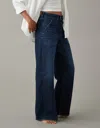 American Eagle Outfitters Ae Dreamy Drape Stretch Super High-waisted Baggy Wide-leg Jean In Multi