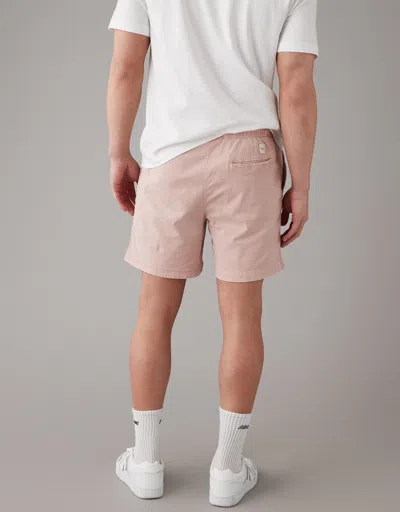 American Eagle Outfitters Ae Flex 7" Lived-in Trekker Short In Pink