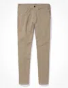 AMERICAN EAGLE OUTFITTERS AE FLEX SLIM STRAIGHT LIVED-IN KHAKI PANT