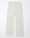 American Eagle Outfitters Ae High-waisted Baggy Wide-leg Sweatpant In White