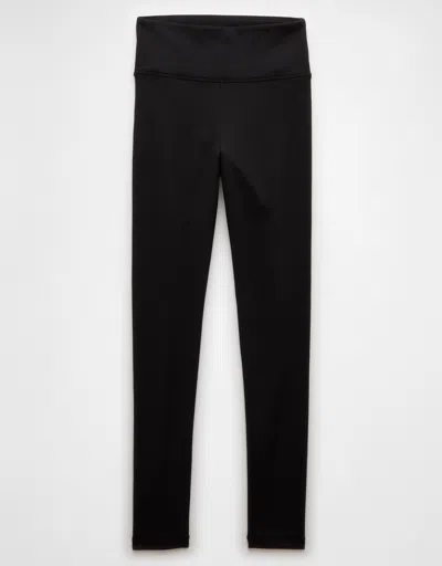 American Eagle Outfitters Ae High-waisted Fleece-lined Legging In Black