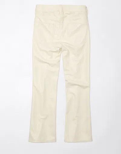 American Eagle Outfitters Ae High-waisted Vegan Leather Kick Bootcut Crop Pant
