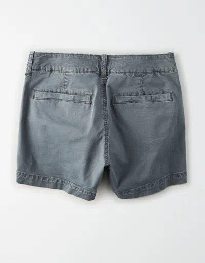 American Eagle Outfitters Ae Khaki Midi Short In Grey