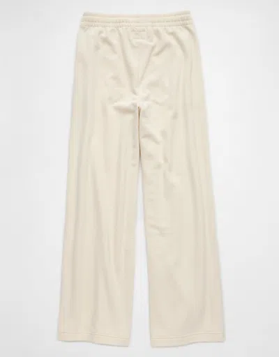 American Eagle Outfitters Ae Knit Baggy Wide-leg Sweatpant In White